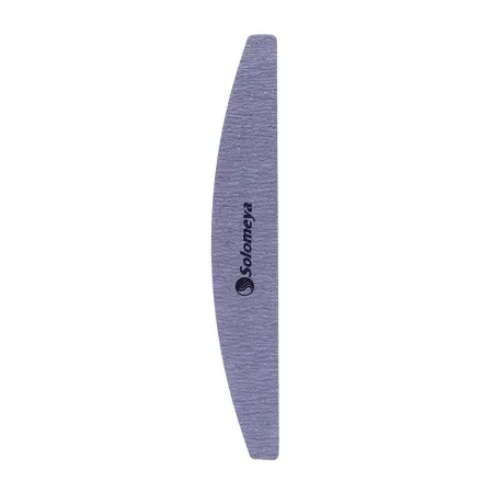 SOLOMEYA Пилка для ногтей 100/180 Арка / Halfmoon zebra file with logo - 1