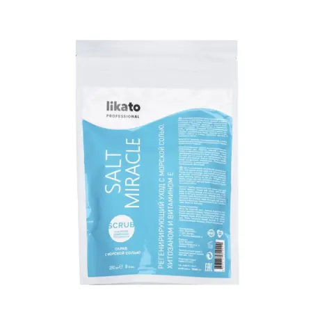 LIKATO PROFESSIONAL Скраб регенерирующий с морской солью для тела / Likato professional (organic) 250 мл - 1