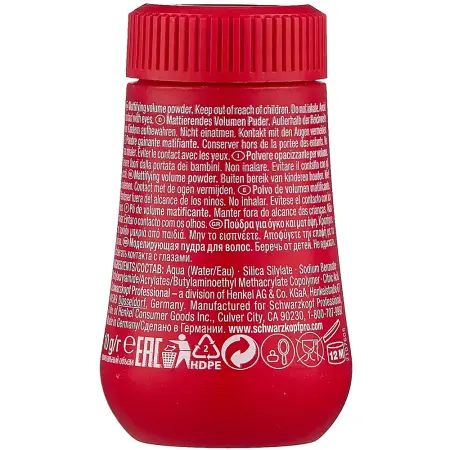 SCHWARZKOPF PROFESSIONAL Пудра моделирующая с матовым эффектом для волос / Dust It OSIS 10 г - 2