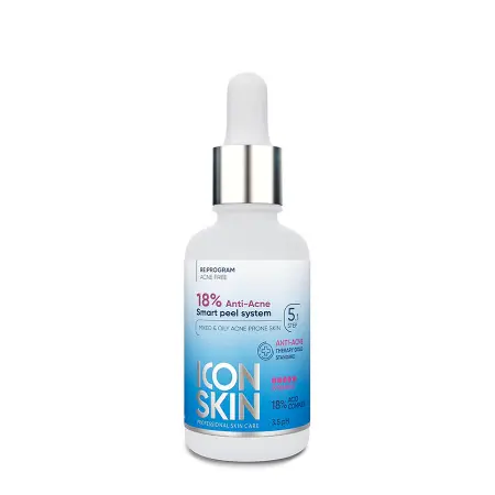 ICON SKIN Пилинг-система Смарт 18% для проблемной кожи / Re: Program 18% Anti-acne Smart Peel System 30 мл - 5