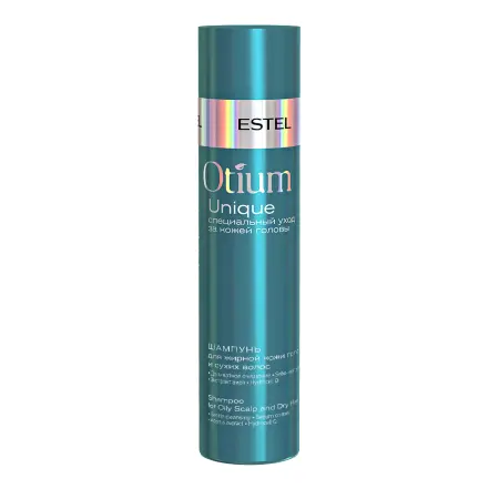 ESTEL PROFESSIONAL Шампунь для жирной кожи головы и сухих волос / OTIUM Unique 250 мл - 1