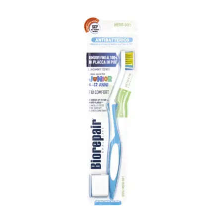 BIOREPAIR Щетка зубная детская 6-12 лет изогнутая, голубая / Biorepair CURVE Junior - 2