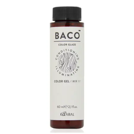 KAARAL 4.11 краска для волос, средний коричневый интенсивно-пепельный / BACO COLOR GLAZE 60 мл - 2