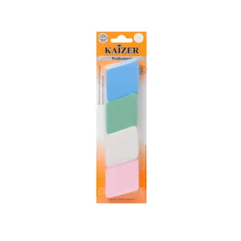 KAIZER Спонж латексный, большой, цвет ассорти, 4 шт, фото 2