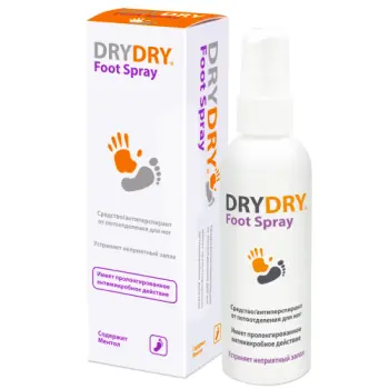 Средство от потоотделения для ног / DryDry De Foot Spray 100 мл