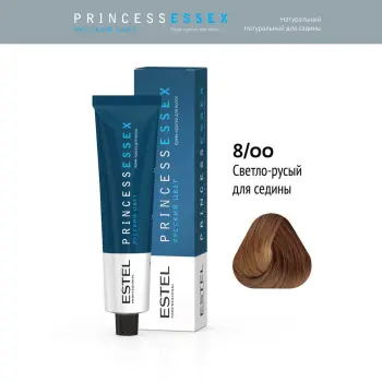 ESTEL PROFESSIONAL 8/00 краска для волос, светло-русый (для седины) / ESSEX Princess 60 мл, фото 2