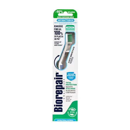 BIOREPAIR Щетка зубная для комплексной защиты изогнутая, голубая / Biorepair CURVE Protezione Totale - 1