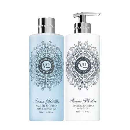 VIVIAN GRAY Набор для тела Амбра и кедр (гель для душа 500 мл + лосьон 500 мл) Vivian Gray Aroma Set Amber & Cedar - 2