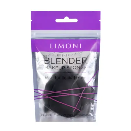 LIMONI Спонж для макияжа / Blender Makeup Sponge Black - 2