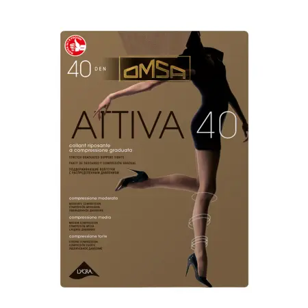 OMSA Колготки Caramello 3 / Attiva 40 - 1