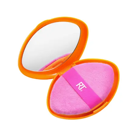 REAL TECHNIQUES Пуховка двусторонняя для пудры c футляром / Real Techniques Miracle 2-in-1 Powder Puff + Travel Case - 5