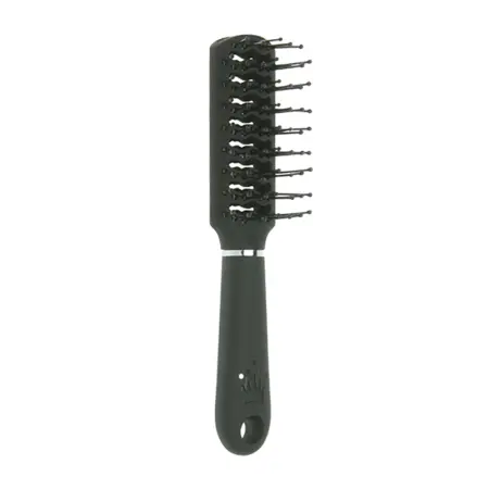 DEWAL BEAUTY Расческа Шарм продувная с пластиковым штифтом, прямоугольная мини 18 см - 1
