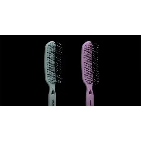SOLOMEYA Расческа для распутывания волос, черная / Detangler Hairbrush for Wet & Dry Hair Black Aesthetic - 3