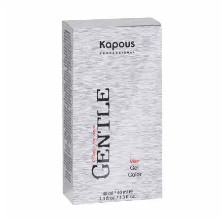 KAPOUS 6 гель-краска для мужчин, светло-коричневый (без аммония) / Gentlemen 2*40 мл - 1