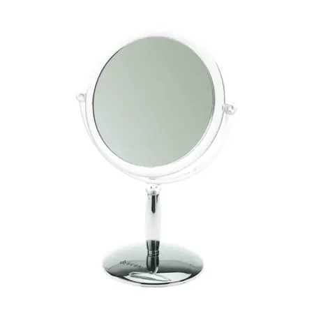 DEWAL PROFESSIONAL Зеркало настольное, пластик, серебристое 15х21,5 см - 1