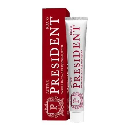 PRESIDENT Паста зубная / PRESIDENT Active 75 RDA 75 гр - 3