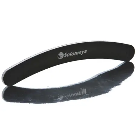 SOLOMEYA Пилка для ногтей 100/180 Бумеранг / Curved White File - 1