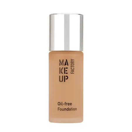 MAKE UP FACTORY Крем тональный матовый для нормальной и жирной кожи, 21 светлый мокка / Oil-free Foundation 20 мл - 1