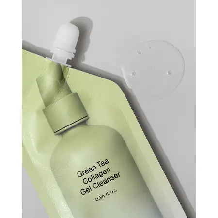 HIDEHERE Гель очищающий с зеленым чаем и коллагеном / Green Tea Collagen Gel Cleanser 25 мл - 3
