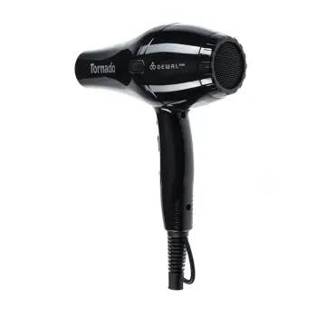 DEWAL PROFESSIONAL Фен черный ионизация 2 насадки / DEWAL PRO TORNADO, фото 4