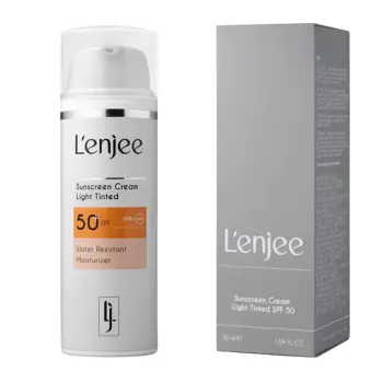 L ENJEE Крем тонирующий солнцезащитный для лица SPF50, оттенок Light / Sunscreen Cream Light Tinted 50 мл, фото 2