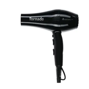DEWAL PROFESSIONAL Фен черный ионизация 2 насадки / DEWAL PRO TORNADO, фото 2