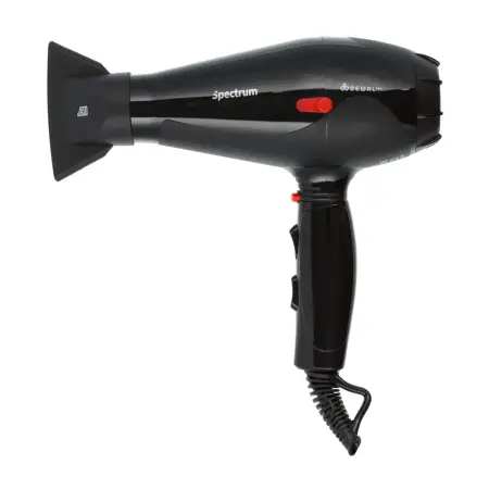 DEWAL PROFESSIONAL Фен Spectrum черный, ионизация, 2 насадки, 2200 Вт - 1