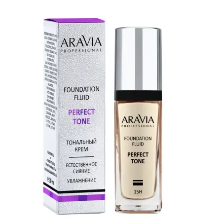ARAVIA Professional Крем тональный для увлажнения и естественного сияния кожи, 02 / foundation PERFECT TONE 30 мл - 2