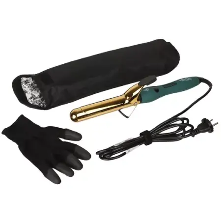BE-UNI PROFESSIONAL Плойка для завивки волос Gold Titan с золотым зеркальным титановым покрытием 28 мм - 5