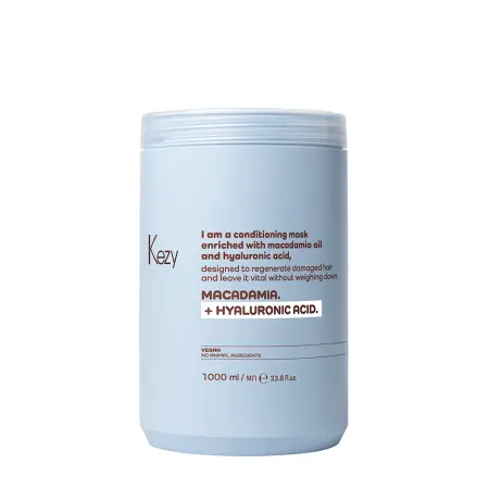 KEZY Маска для восстановления слабых и поврежденных волос / I am MACADAMIA + HYALURONIC ACID 1000 мл - 1