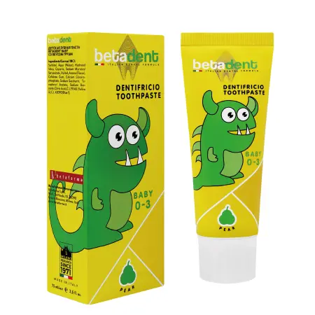 BETADENT Паста зубная детская 0-3, груша / BETADENT BABY 75 мл - 3