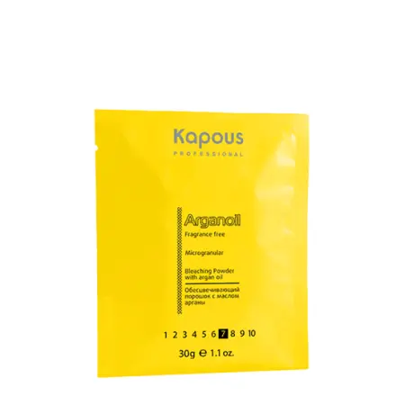 KAPOUS Порошок обесцвечивающий для волос с маслом арганы 30 г - 2
