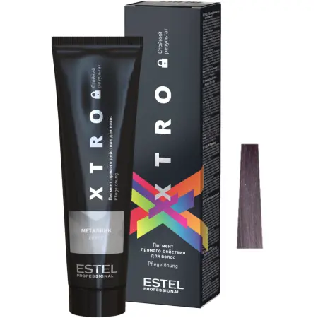 ESTEL PROFESSIONAL Пигмент прямого действия для волос, металлик / XTRO BLACK 100 мл - 1