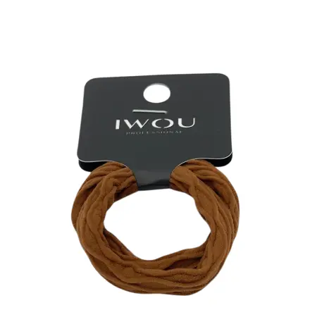 IWOU PROFESSIONAL Резинка для волос Волна коричневая 2шт - 1