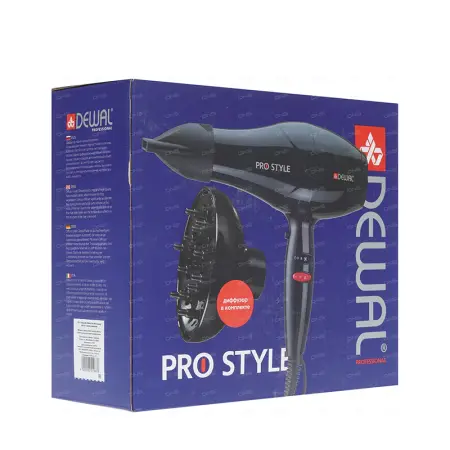 DEWAL PROFESSIONAL Фен Pro Style красный, 2 насадки, диффузор, 2000 Вт - 5