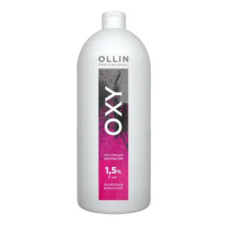 OLLIN PROFESSIONAL Эмульсия окисляющая 1,5% (5vol) / Oxidizing Emulsion OLLIN OXY 1000 мл - 1