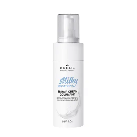 BRELIL PROFESSIONAL Крем-спрей для волос многофункциональный / MILKY SENSATION HAIR BB CREAM GOURMAND 150 мл - 1