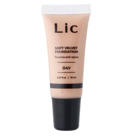 LIC Крем тональный мини-версия, 04Y / Soft Velvet Foundation Mini version 10 мл - 1