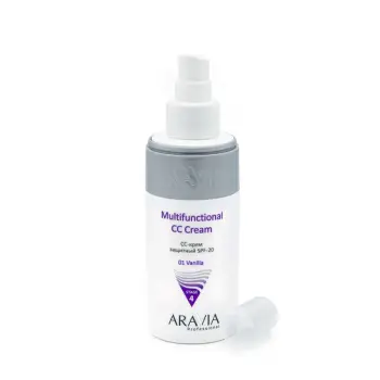 ARAVIA Professional CC-крем защитный SPF-20 / Multifunctional CC Cream Vanilla 01, 150 мл, фото 2