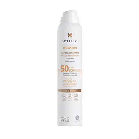 SESDERMA Спрей солнцезащитный прозрачный СЗФ 50 для тела / Repaskin Transparent Spray Body sunscreen SPF 50 Aerosol 200 мл - 1