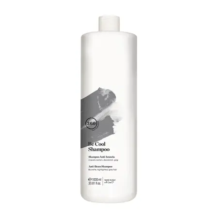 360 HAIR PROFESSIONAL Шампунь тонирующий для темных, осветленных или седых волос / Be Cool Shampoo 1000 мл - 3