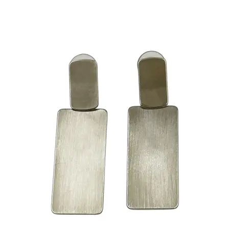 IWOU PROFESSIONAL Серьги Платиновые пластины - 3