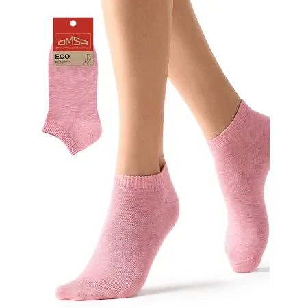 OMSA Носки укороченные с люрексом Rosa Melange 39-41 / ECO 255 - 2