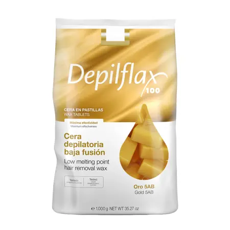 DEPILFLAX 100 Воск горячий в брикетах, золотой 1000 гр - 1