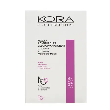 KORA Маска альгинатная себорегулирующая / Kora Professional 2*30 гр - 1