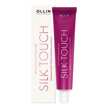 OLLIN PROFESSIONAL 8/1 краска безаммиачная для волос, светло-русый пепельный / SILK TOUCH 60 мл, фото 2