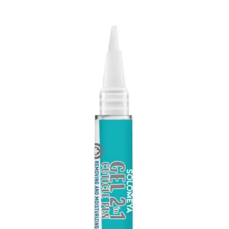 SOLOMEYA Гель 2 в 1 для удаления и увлажнения кутикулы в карандаше / Safe Cuticle Away Gel with silicon applicator 14 г - 2