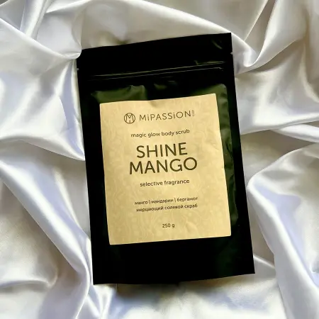 MIPASSIONcorp Скраб мерцающий, манго, мандарин, бергамот / Shine mango magical glow MiPASSiON 250 гр - 2