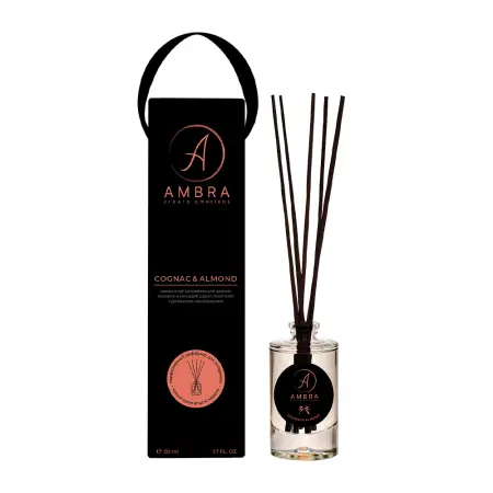 AMBRA Аромадиффузор, коньяк и миндаль / Cognac & Almond Ambra 50 мл - 1