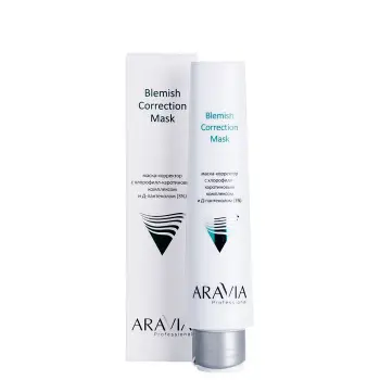 ARAVIA Professional Маска-корректор против несовершенств с хлорофилл-каротиновым комплексом и Д-пантенолом 3% / Blemish Correction Mask 100 мл, фото 2